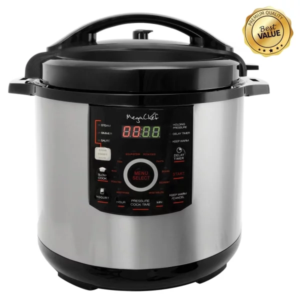 Megachef 12-Quart Digital Pressure Cooker, 17