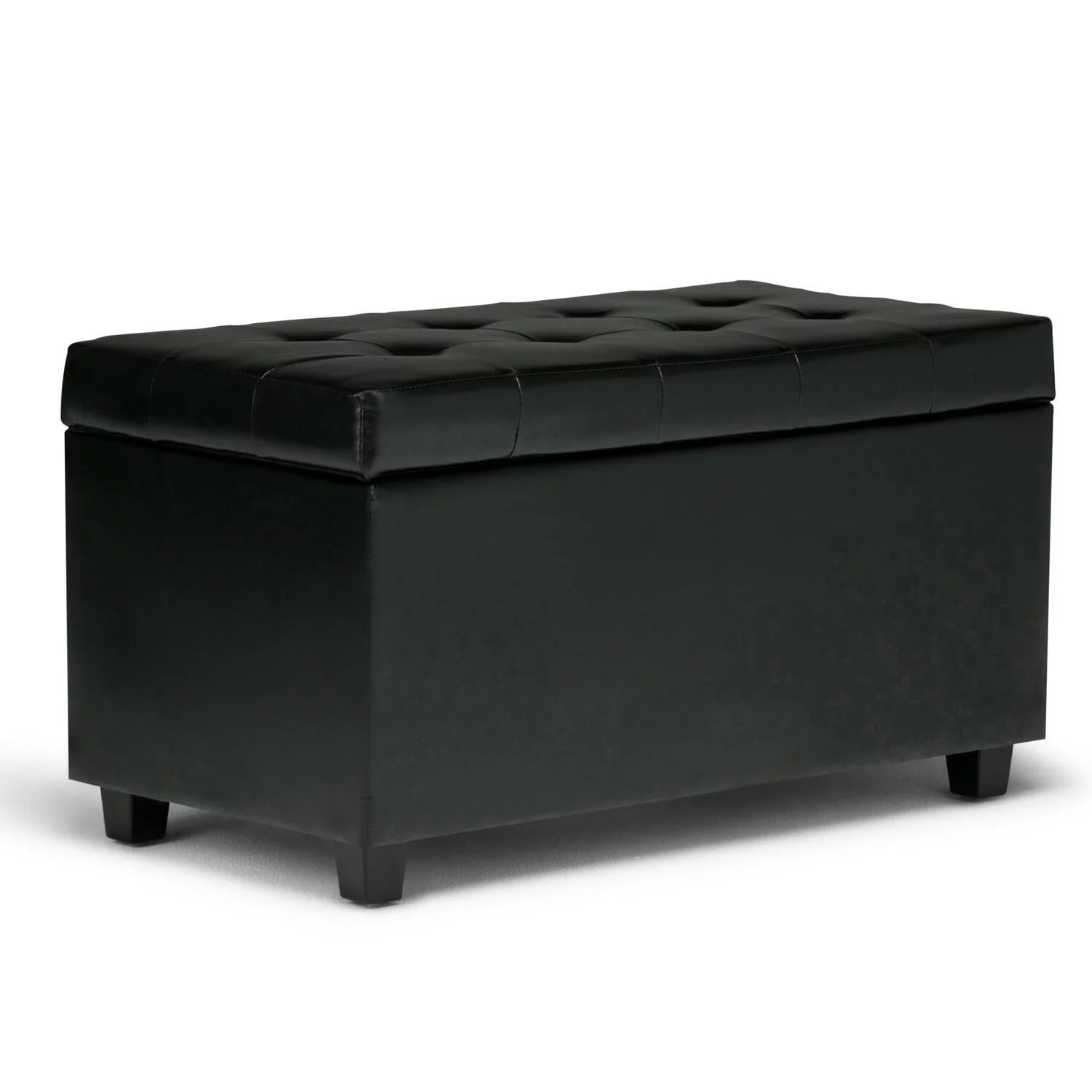 Simpli Home Cosmopolitan Medium Storage Ottoman Bench