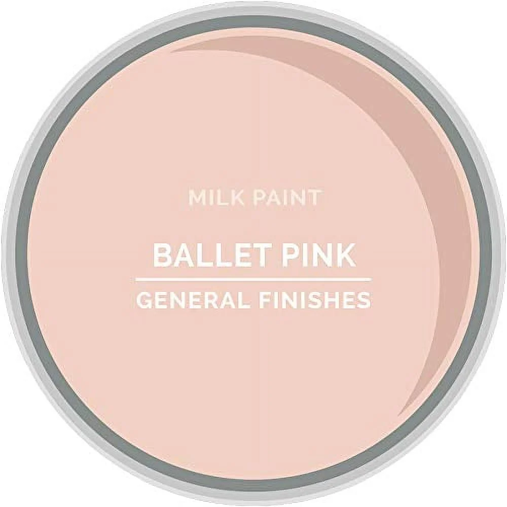General Finishes Water Based Milk Paint, 1 Quart, Ballet Pink