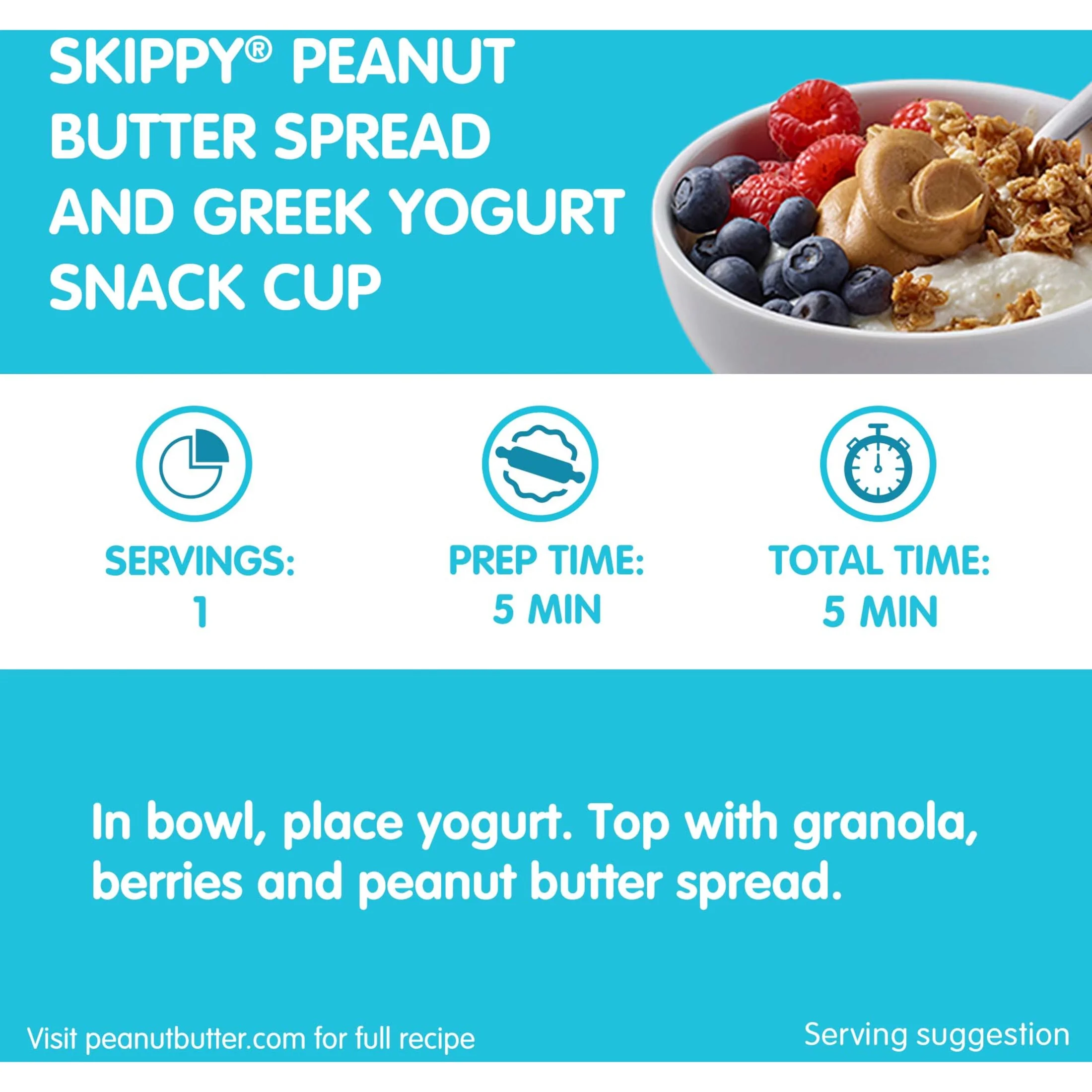 SKIPPY Creamy Peanut Butter Individual Squeeze Packs, 1.15 oz (64 Pouches)