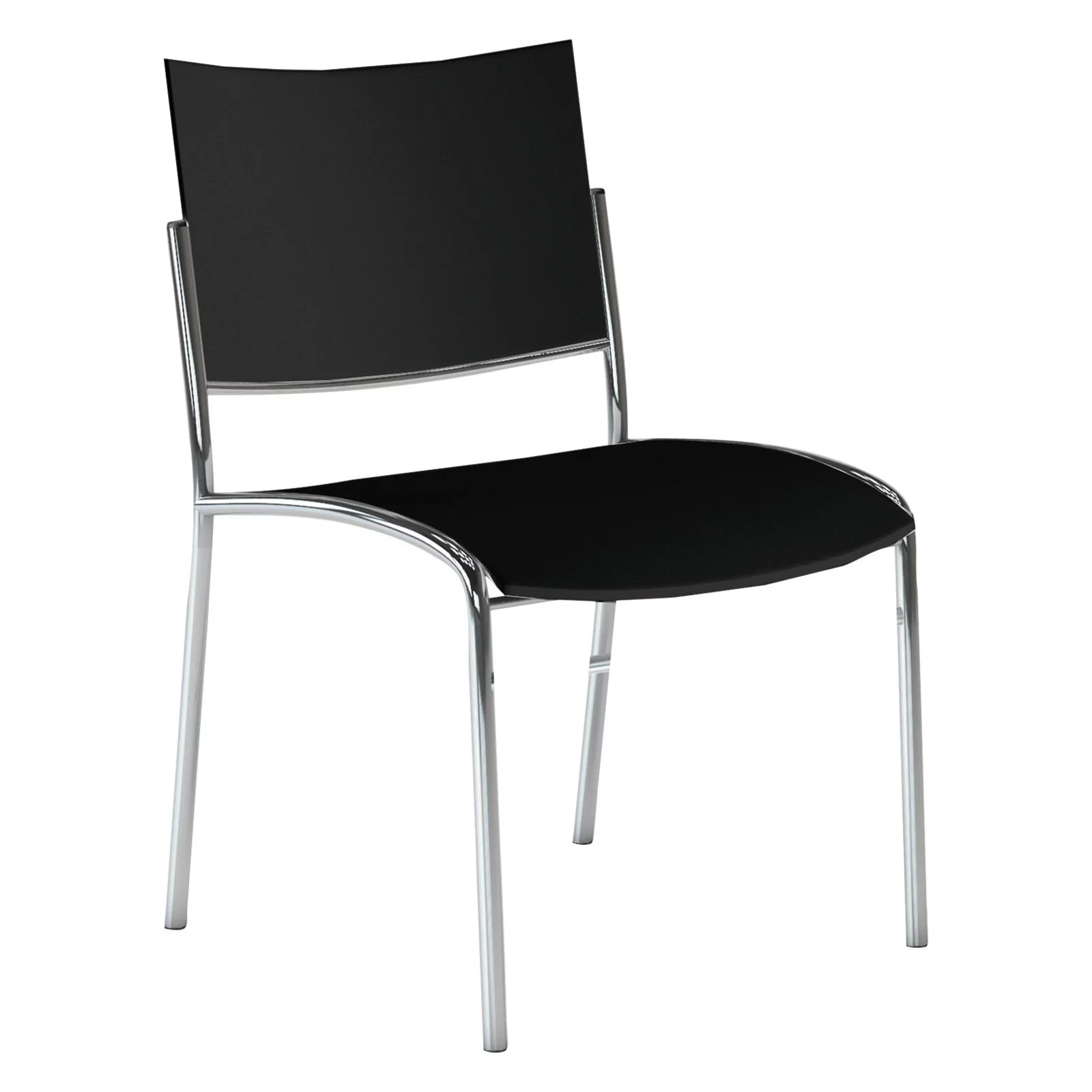 Mayline Escalate Series Chair in Black (Set of 4)