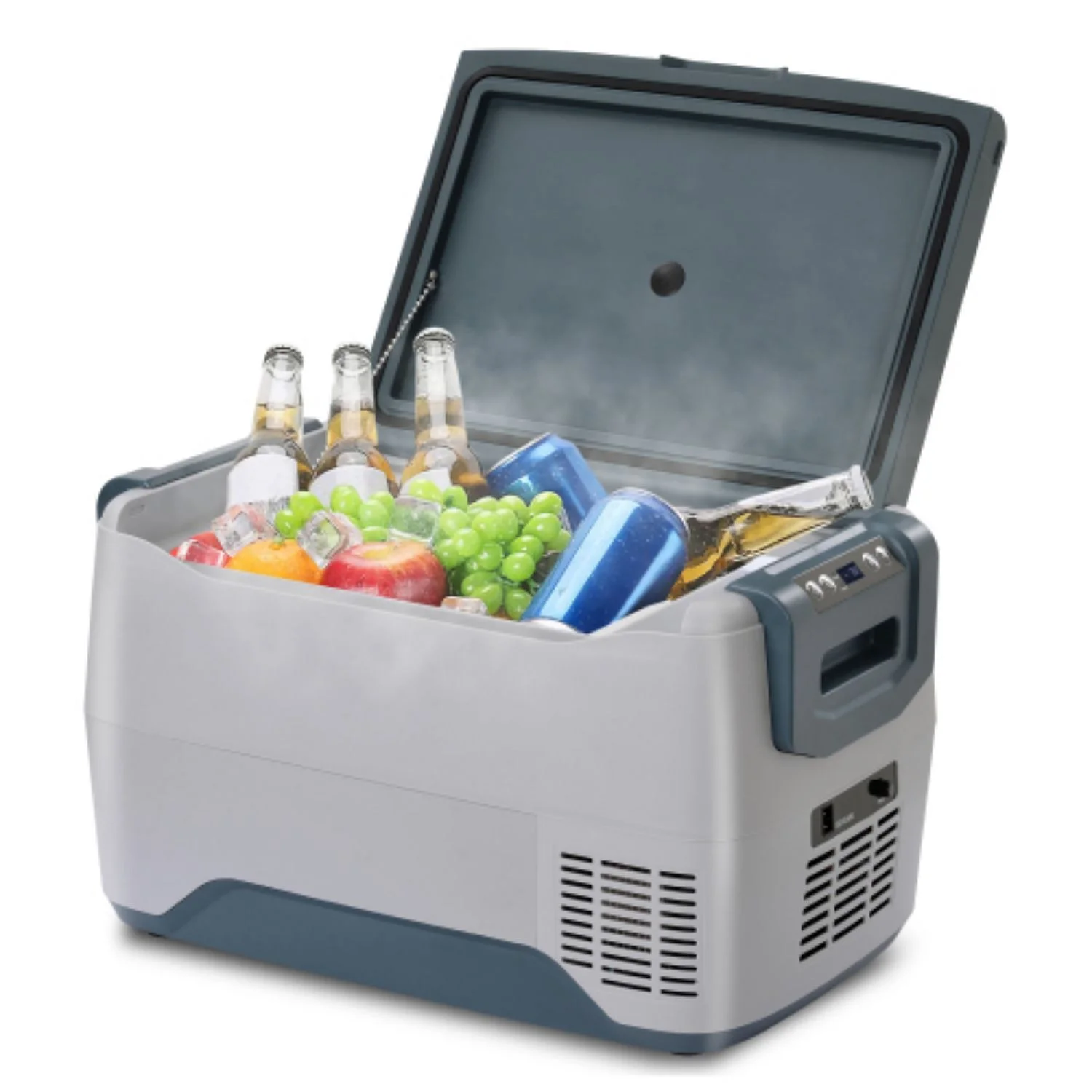 Cmgb Car Fridge Portable Freezer Cooler with 12/24V DC, Travel Refrigerator