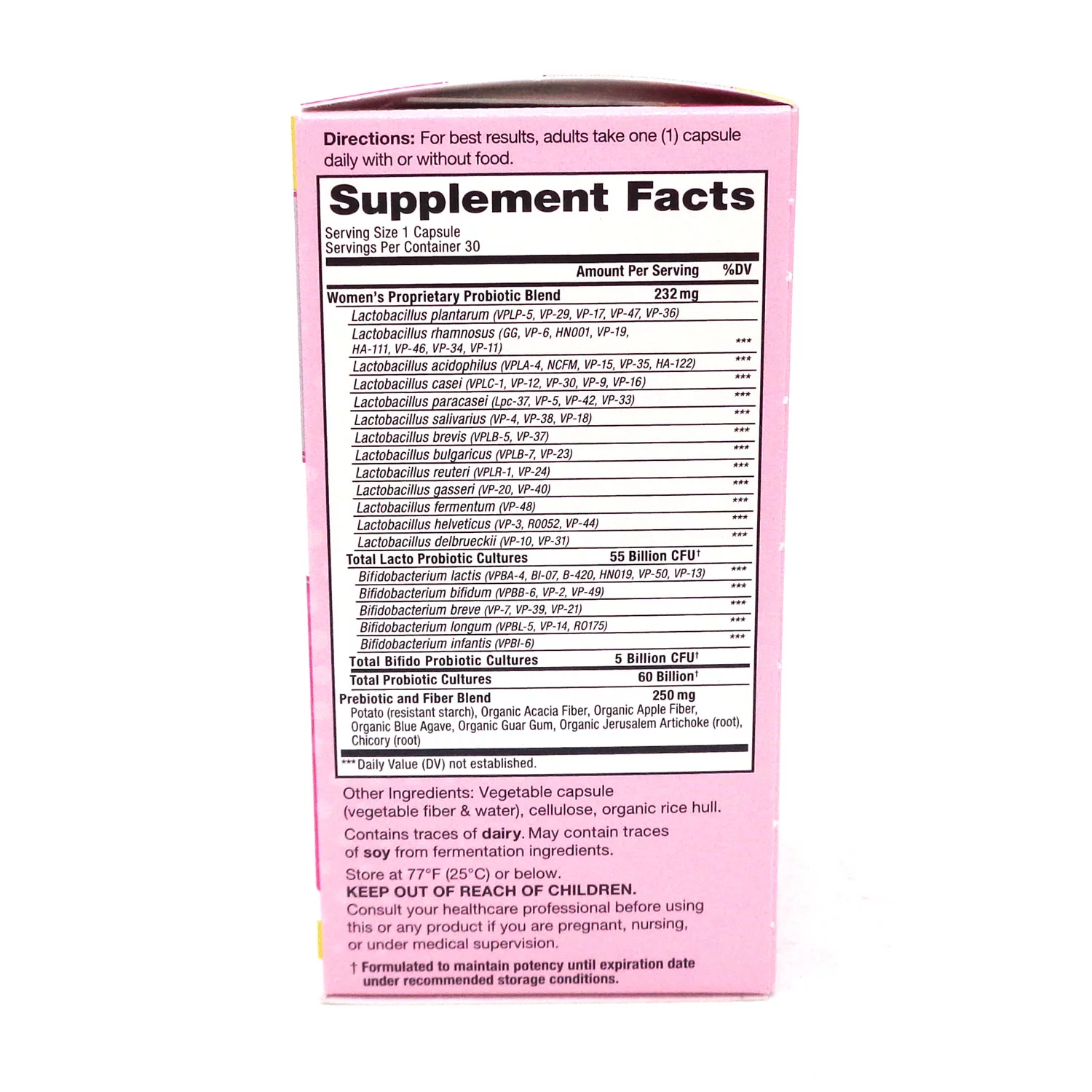 Vital Flora 60 Billion 60 Strain, Womens Vital Flora 30 VCaps