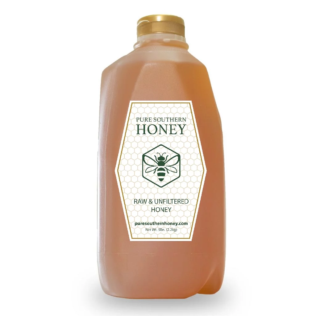 Raw & Unfiltered Honey by Pure Southern Honey, 5 lbs.