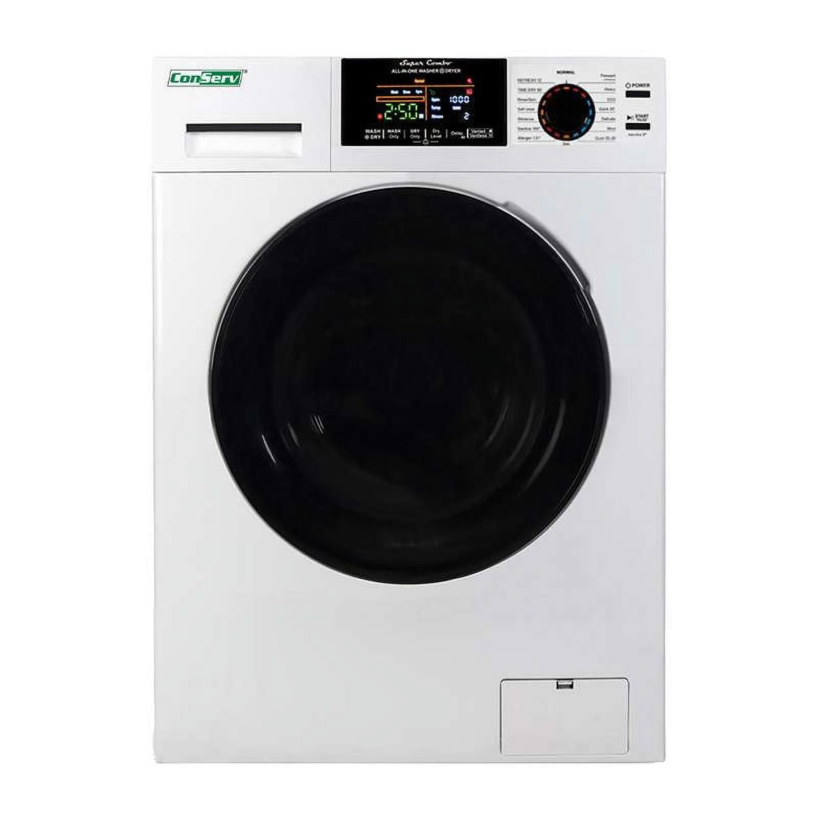 Conserv Digital Compact 110V Vented/Ventless 18 lbs Combo Washer Dryer 1400 RPM White
