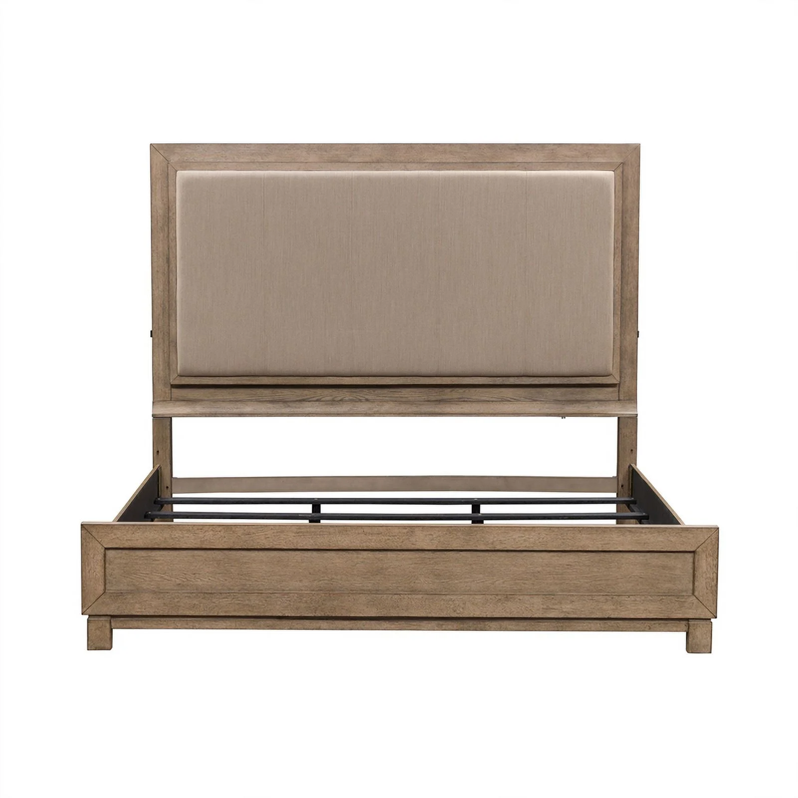 Liberty Furniture Canyon Road Upholstered Wood King Bed in Burnished Beige