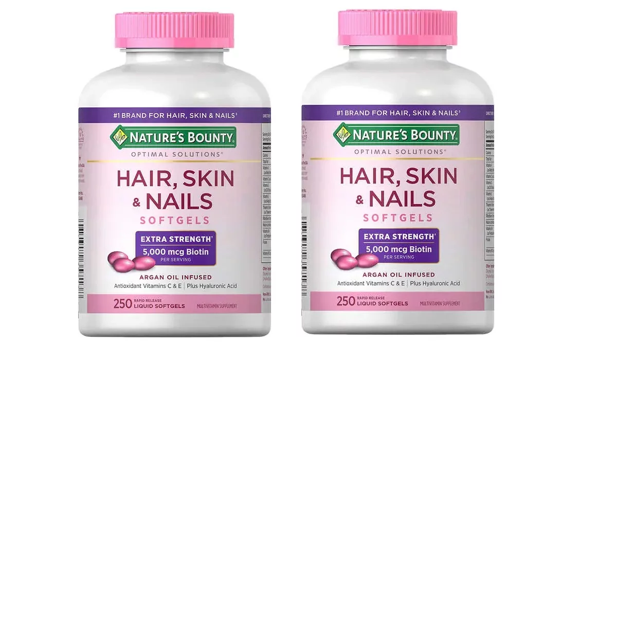 2 Pack | Nature's Bounty Hair, Skin and Nails, 250 Softgels