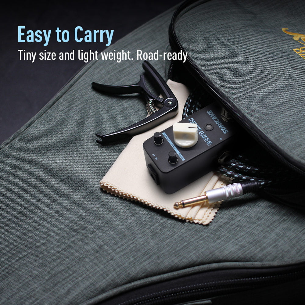 SONICAKE Guitar Effects Pedal Echo Rain Analog-Style Hybrid Digital Delay