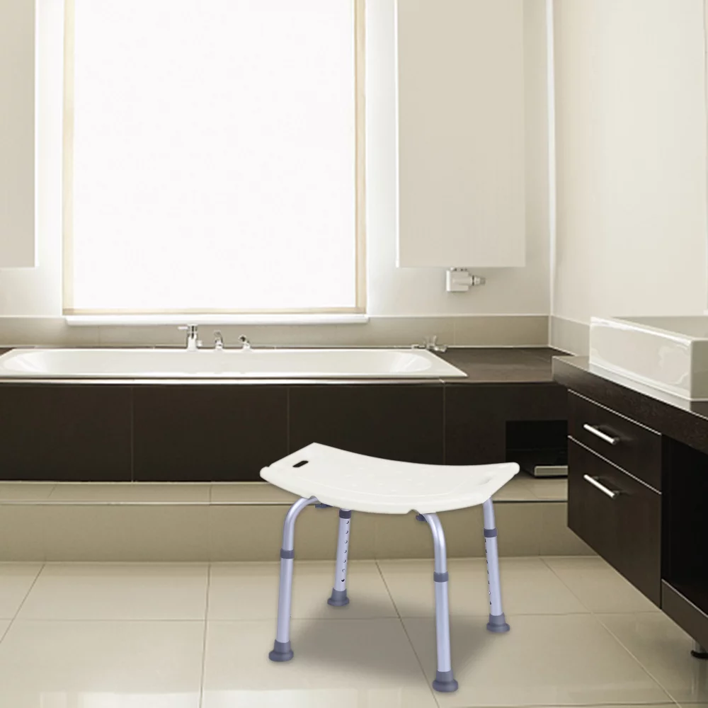 Zimtown Adjustable Elderly Bathtub Bath Shower Seat Chair Bench Stool Seat