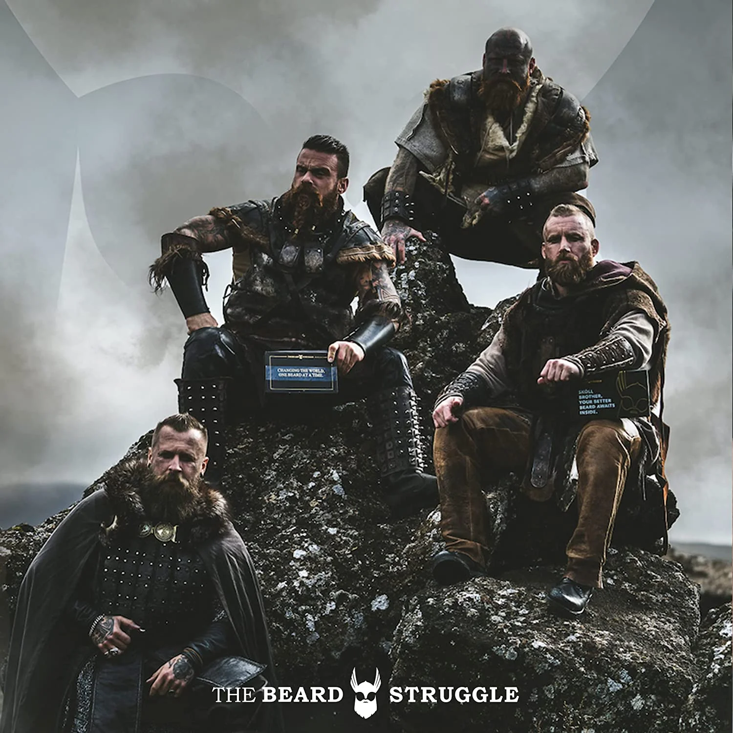 The Beard Struggle - Concentrated Cologne - Silver Collection - Viking Storm - 15 mL / 0.5 US. fl. oz. Warrior-Glass Roller Bottle