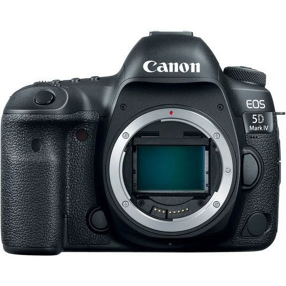 Canon EOS 5D Mark IV Full Frame Digital SLR Camera with EF 24-105mm f/4 L2 IS USM Lens + EF 75-300mm f/4-5.6 III + 500mm Telephoto Zoom + 2pc SanDisk 32GB Memory Cards + Accessories (20 Items)