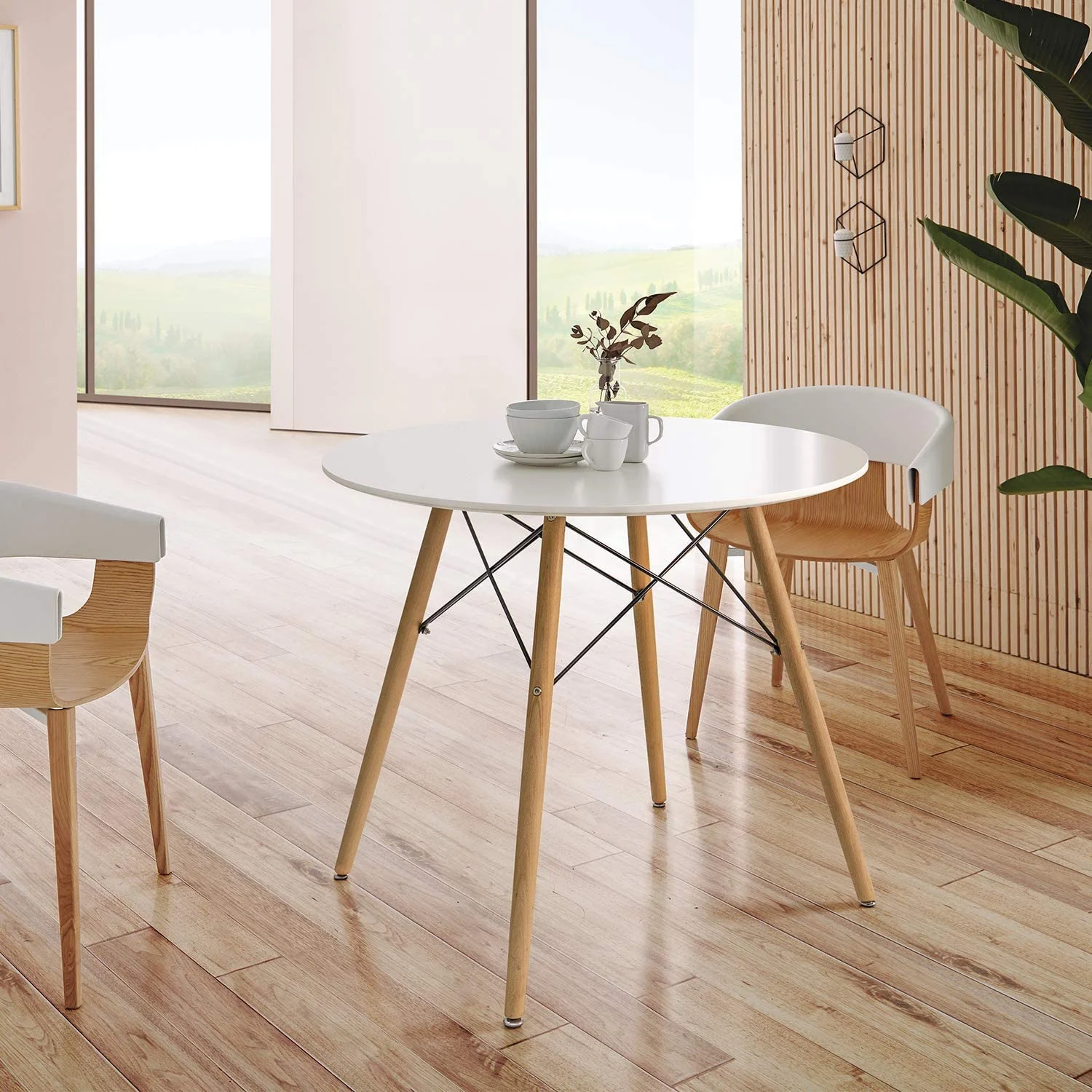 White Round Dining Table 32