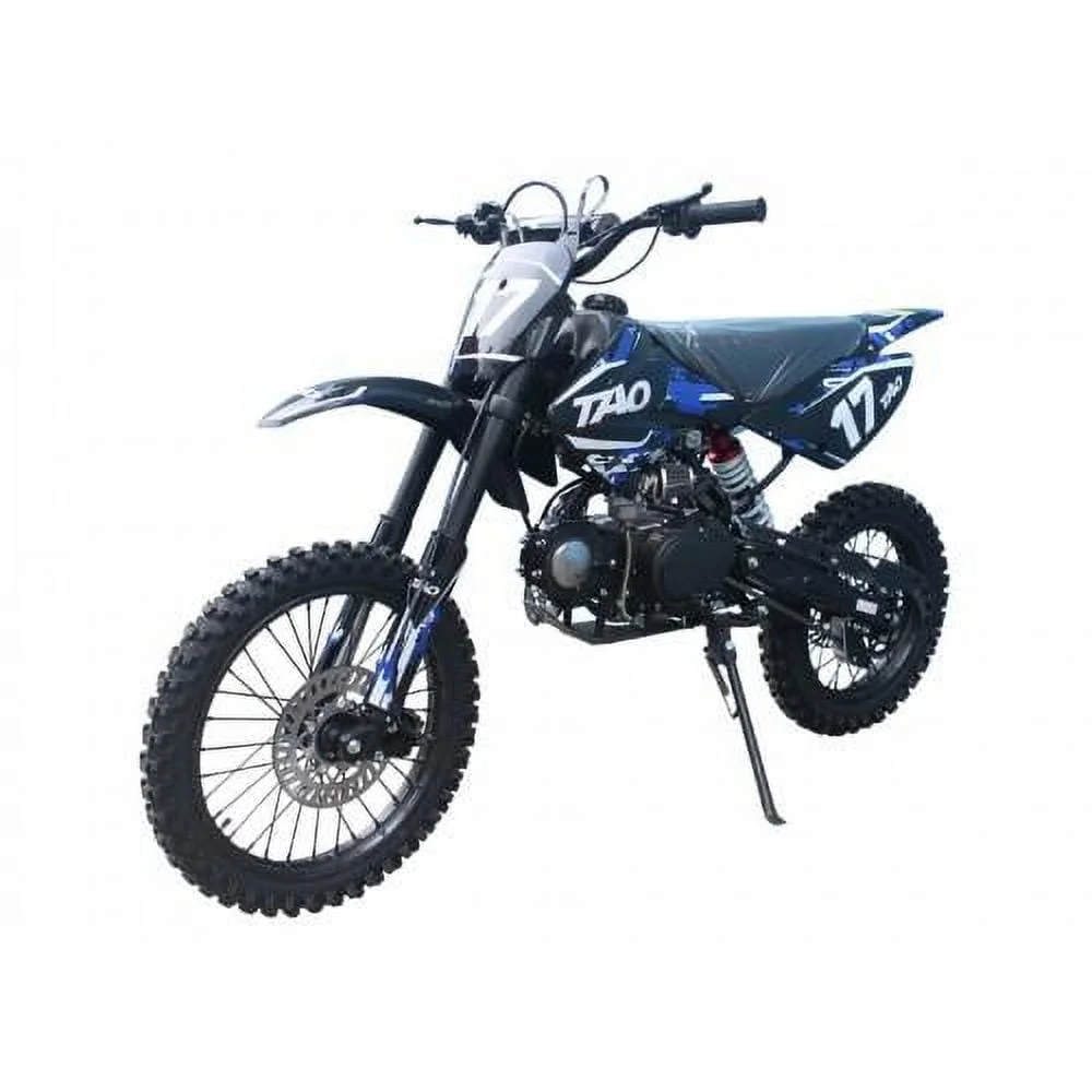 TAO MOTOR 125cc DB-17 KIDS DIRT BIKE automatic engine Kick Start 17inch front wheels 14 inch rear wheels，Blue