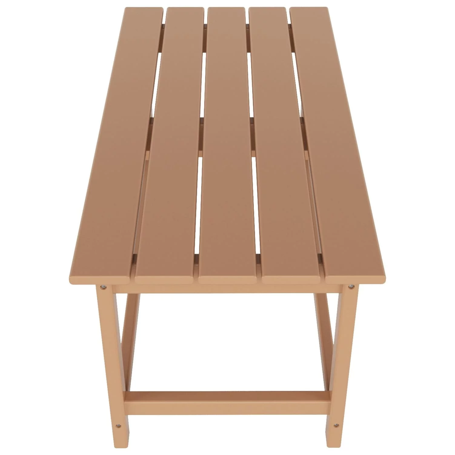 Polytrends  Laguna All Weather Poly Outdoor Coffee Table - Rectangle Teak