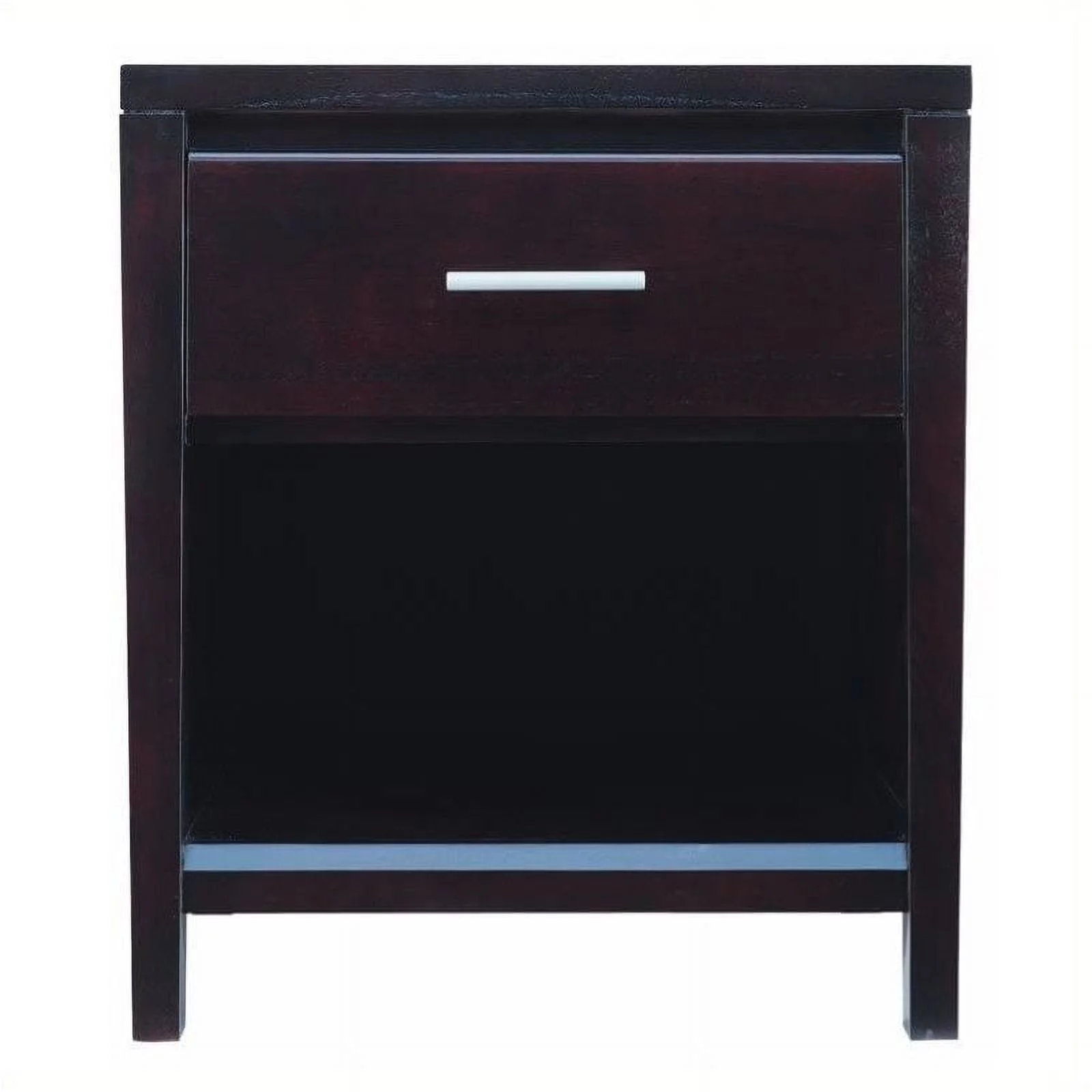 Bowery Hill 1 Drawer Nightstand in Espresso