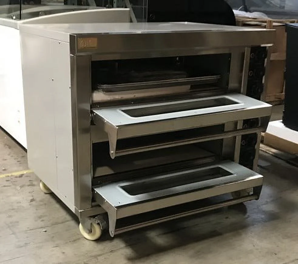 Electric flagstone double Deck Pizza Bakery Oven TKH-2-2D