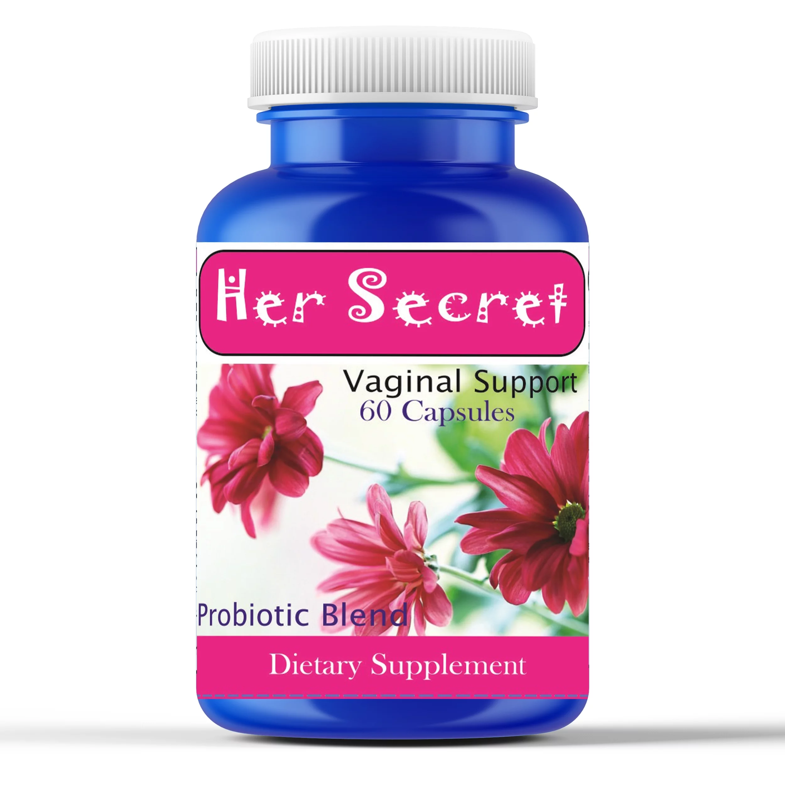 Her Secret Women Prebiotics 60 pills Control Fishy Odor, Support pH Balance 60 Capsules