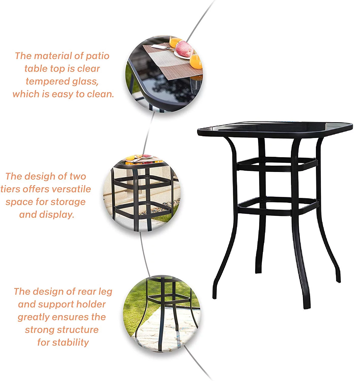 SalonMore Square Glass 32