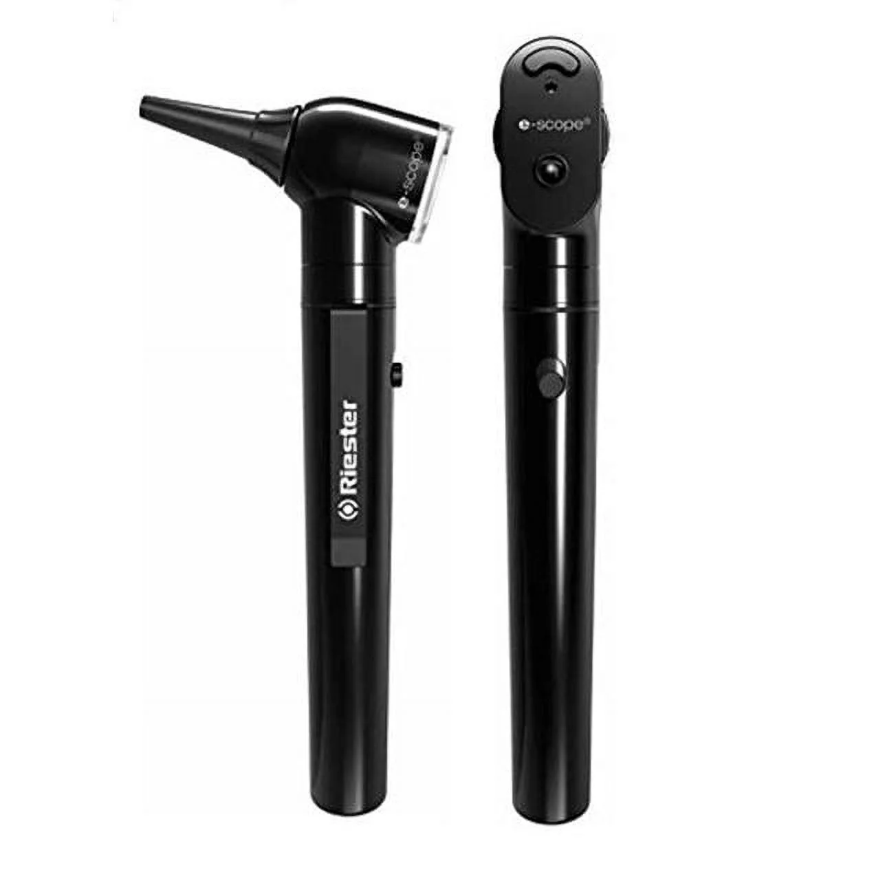 Riester  XL 2.5V E-Scope F.O. Otoscope & Ophthalmoscope Set, Black