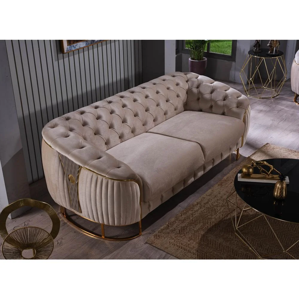 Furnia Lucas Loveseat, Beige