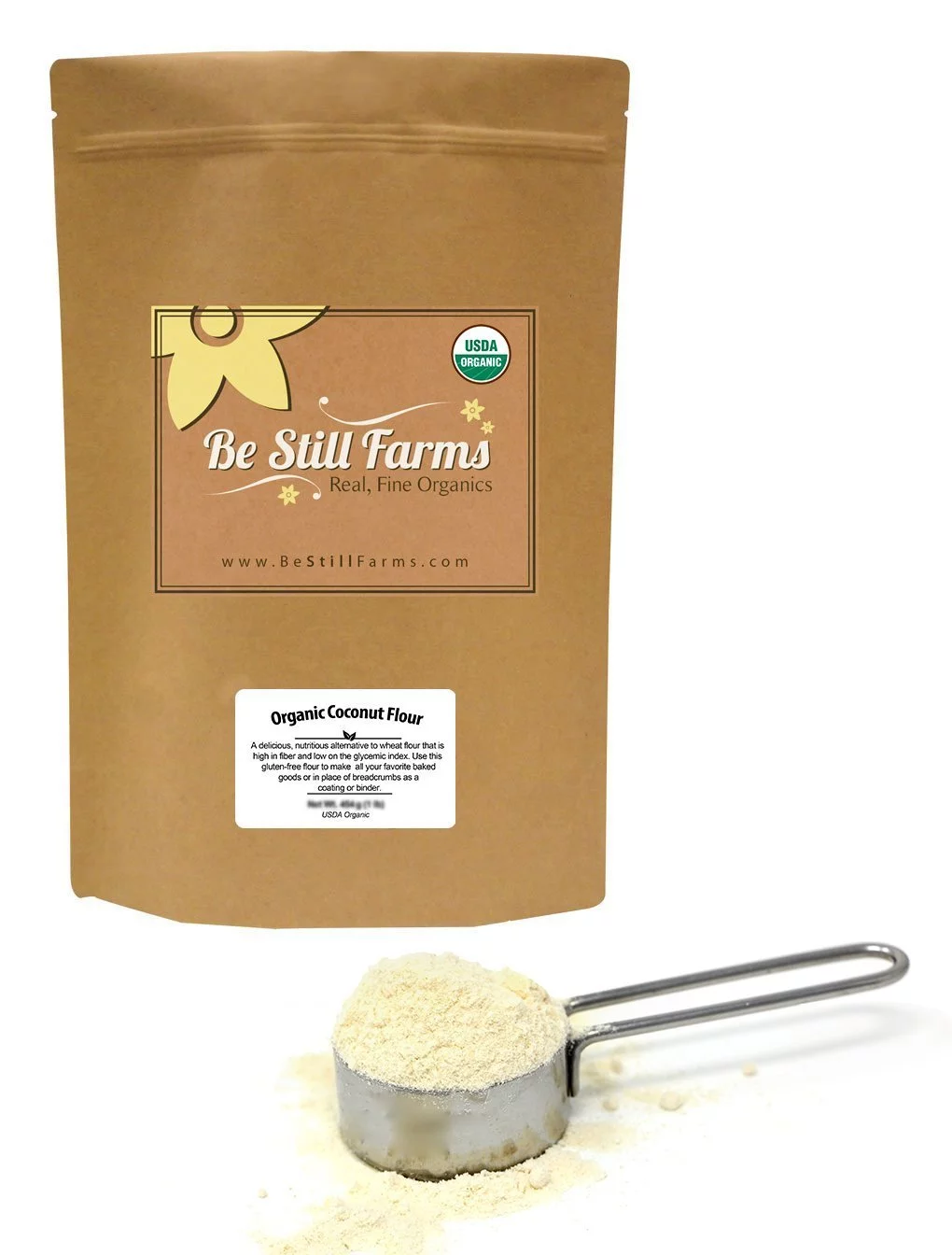 Be Still Farms Organic Coconut Flour (5 Lbs) Paleo Coconut Flakes - Purely White Coconut - Coco Flour - Coconut Flour Super Fine - Superfood Healthy Flour - Keto Flour - Raw Vegan Flour - Keto Coconut
