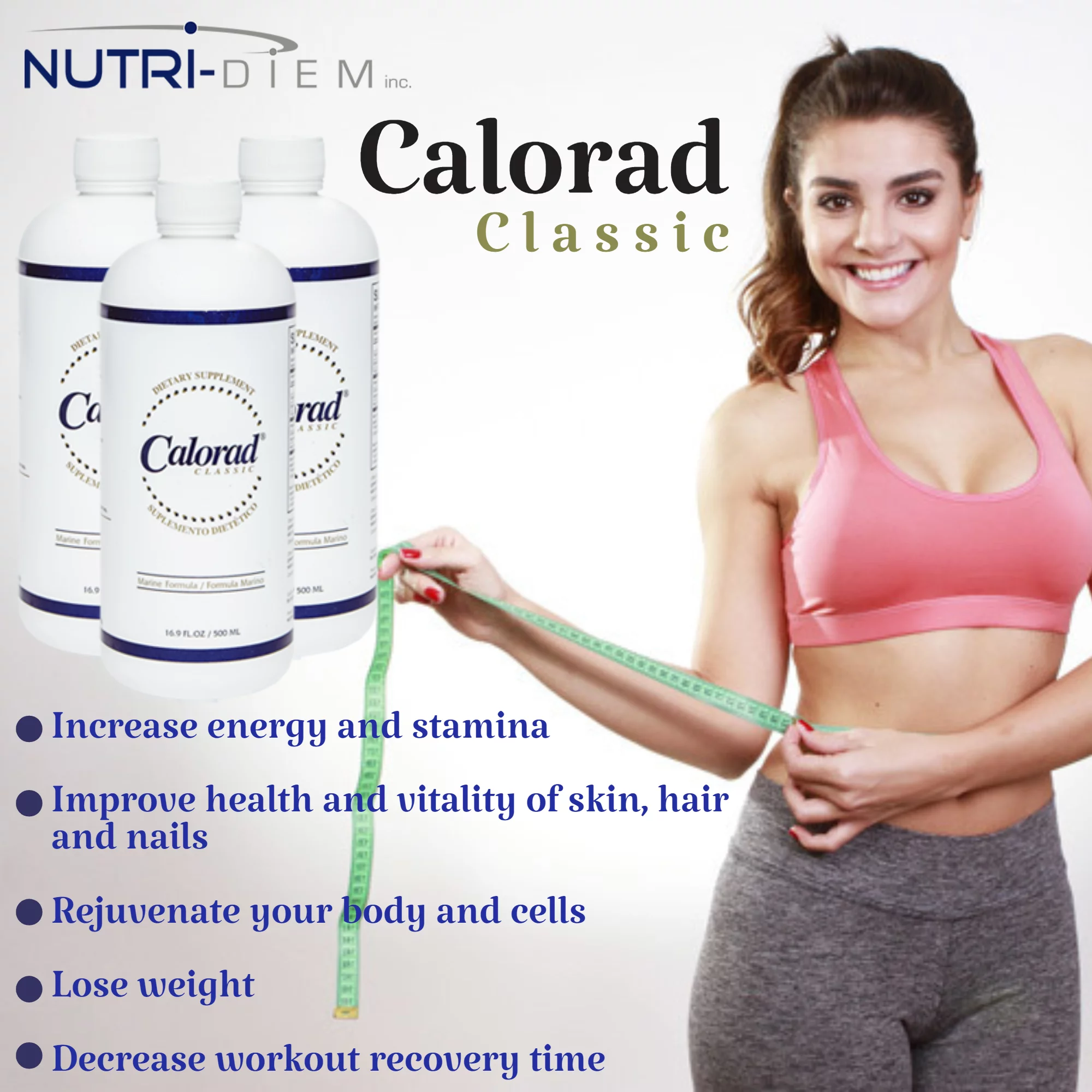Nutri-Diem Calorad Classic Marine - Helps Lose Weight While Rebuilding Lean Muscle Tissue; Naturally Feeds The Body