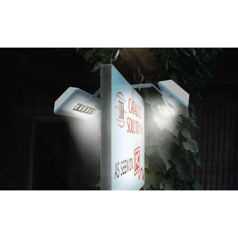 Solar Dual Sided LED Sign or Post Light - 1  2 or 4 Pack