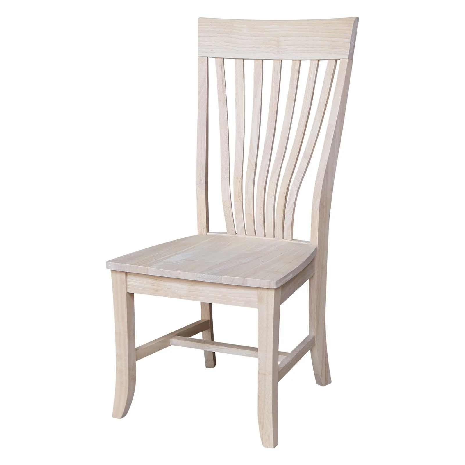 Amanda Solid Wood Chairs - Set of 2 - Unfinished