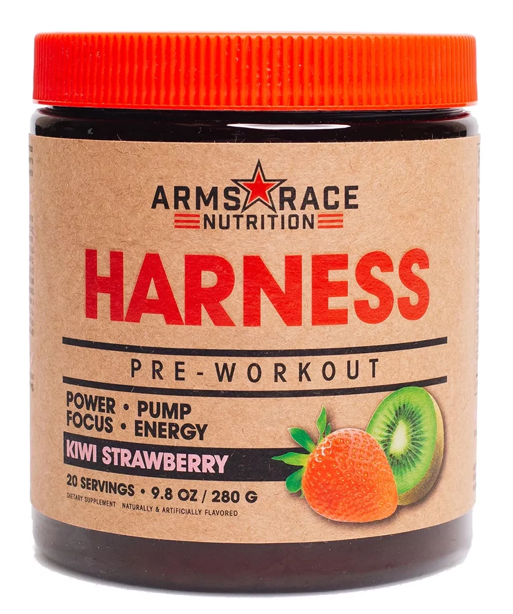 Arms Race Nutrition HARNESS - Pre Workout, 20 Servings (Kiwi Strawberry)