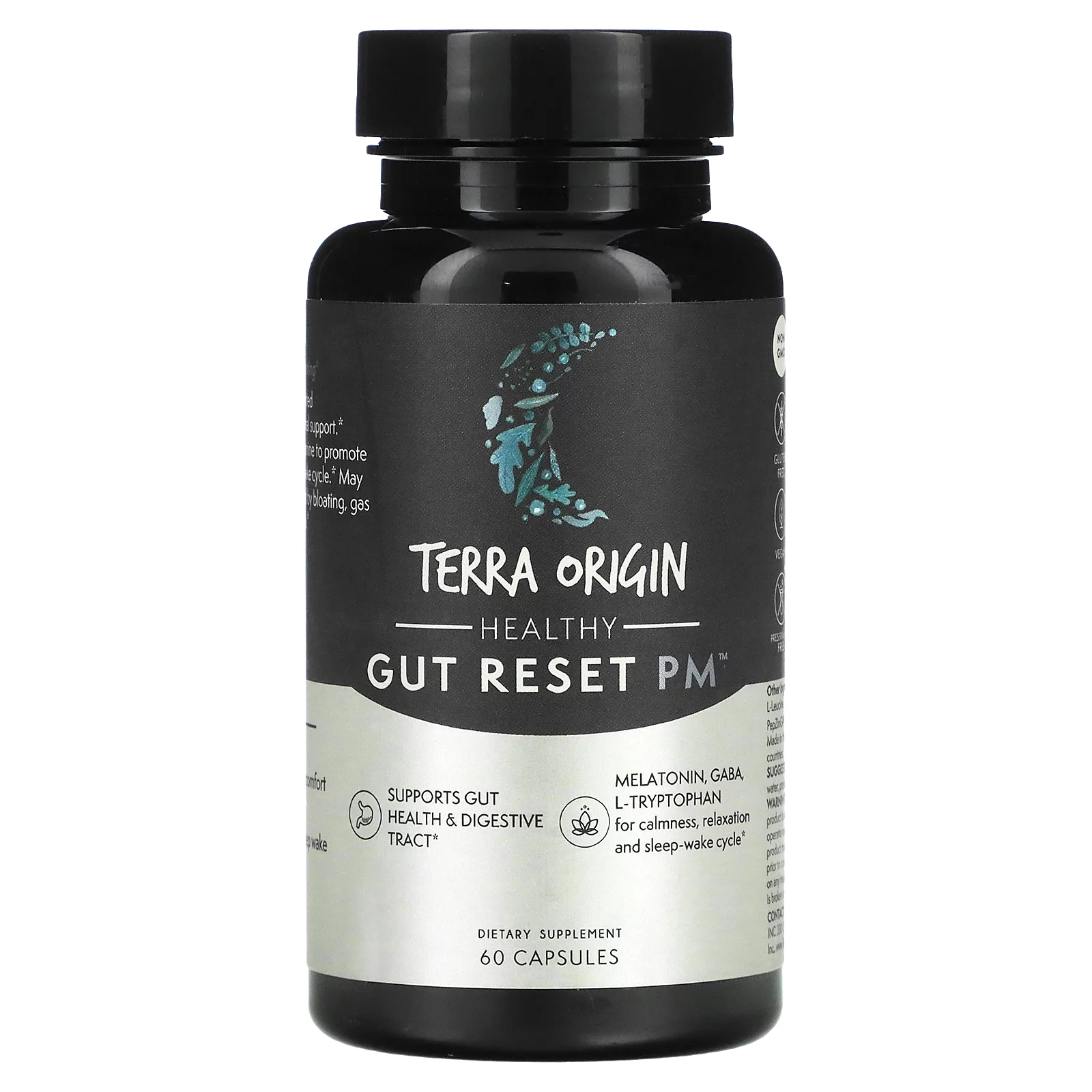 Terra Origin Healthy Gut Reset PM, 60 Capsules