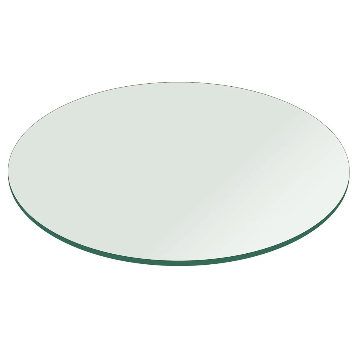 Glass Table Top 16 Inch Round 1/2 Inch Thick Flat Polish Tempered