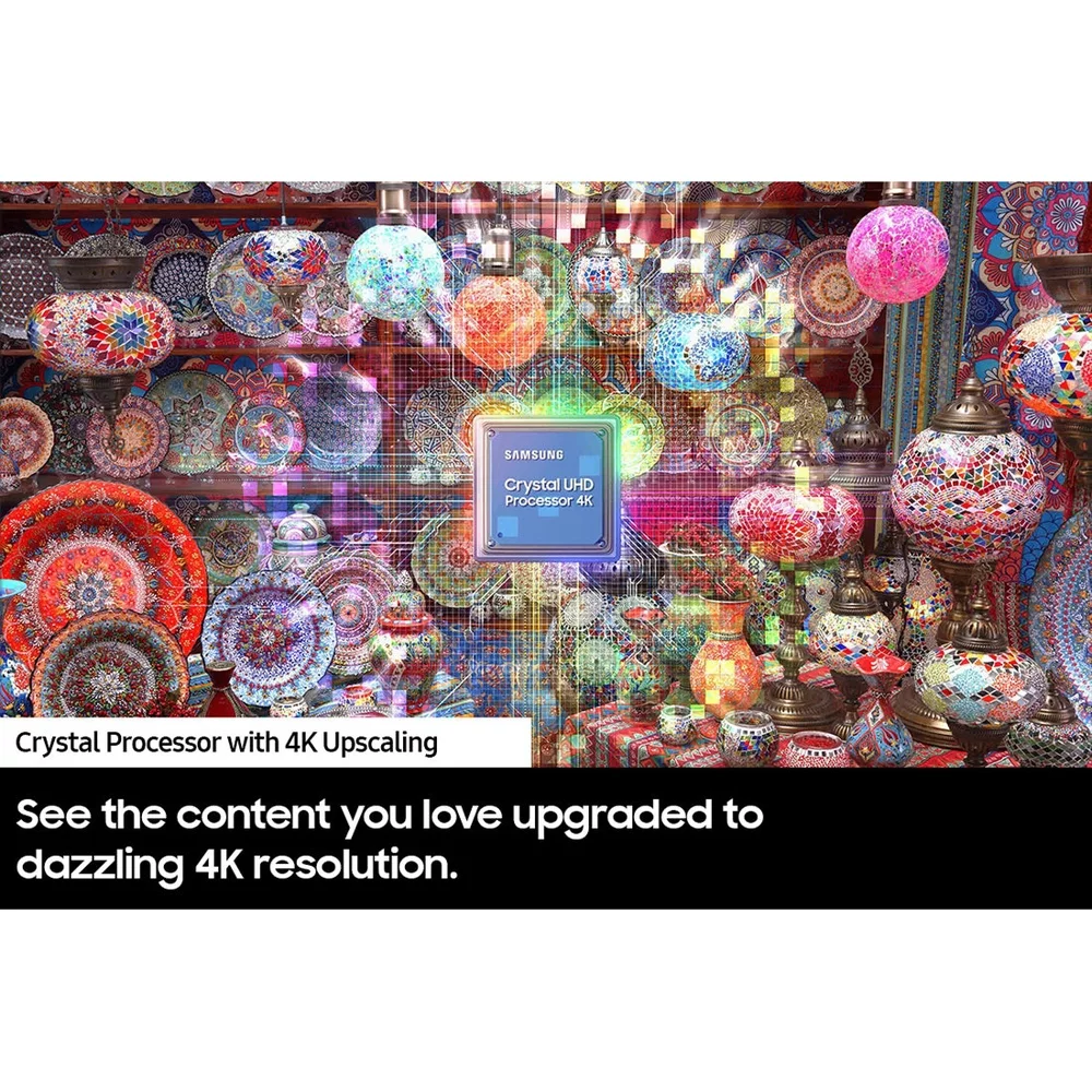 Samsung UN70CU7000 70 inch Crystal UHD 4K Smart TV Bundle with Deco Gear 60W 2.0 Channel Soundbar, 37
