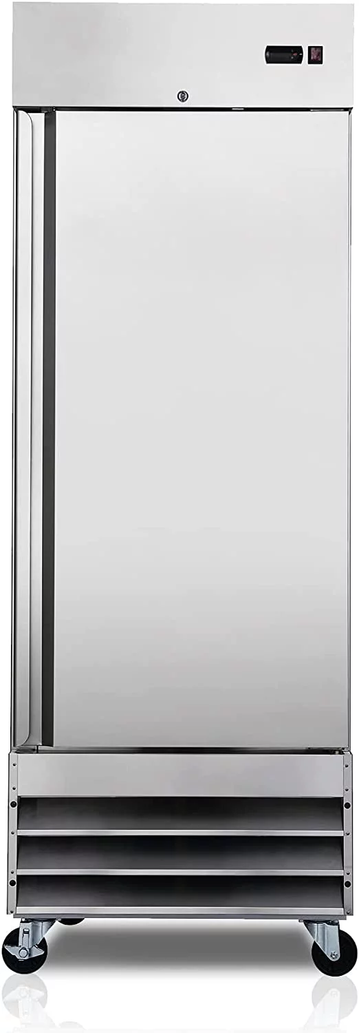 SMAD 23 Cu ft Commercial Freezer, Frost Free Upright Fridge with Smudge-Proof Single Door DSD-650