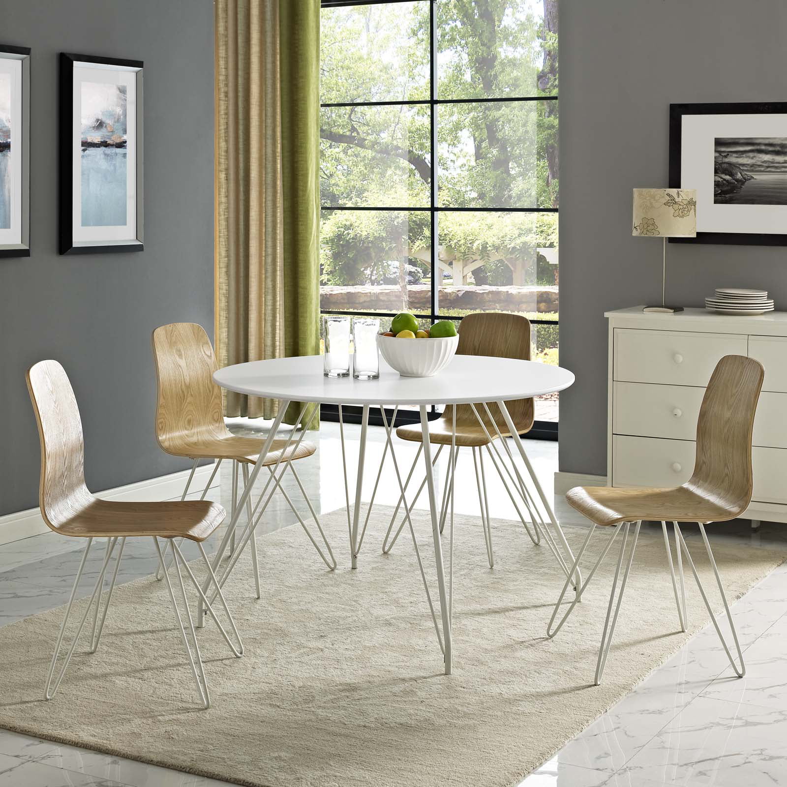 Industrial Country Cottage Farm Beach House Kitchen Dining Room Dining Table, Wood Metal Steel, White