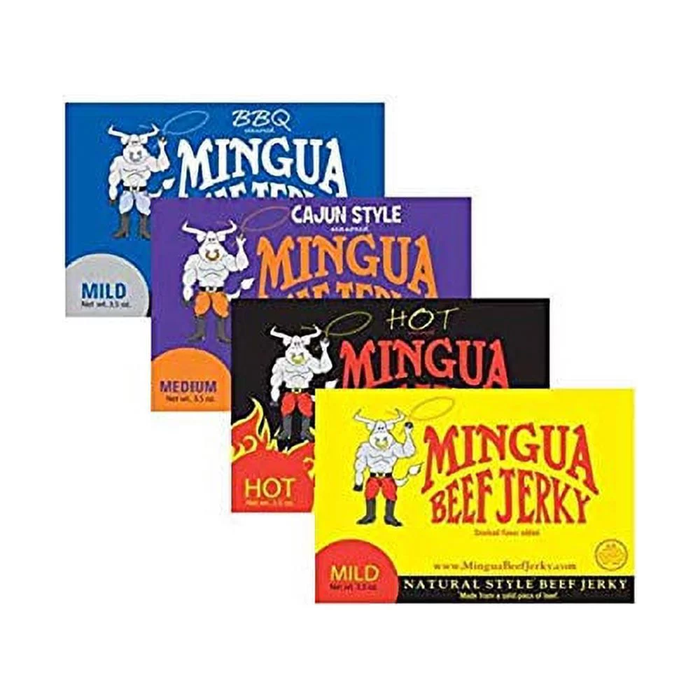 Mingua Beef Jerky - Sampler Pack - 14.0 oz