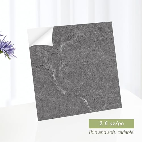 Waterproof Peel and Stick Floor Tile, 36 Pack 54 Sq.Ft（NO Sticky Residue Left） Wood Plank Vinyl Tile Stickers, Self-Adhesive DIY Flooring Tiles for Bedroom, Living Room, Bathroom （36