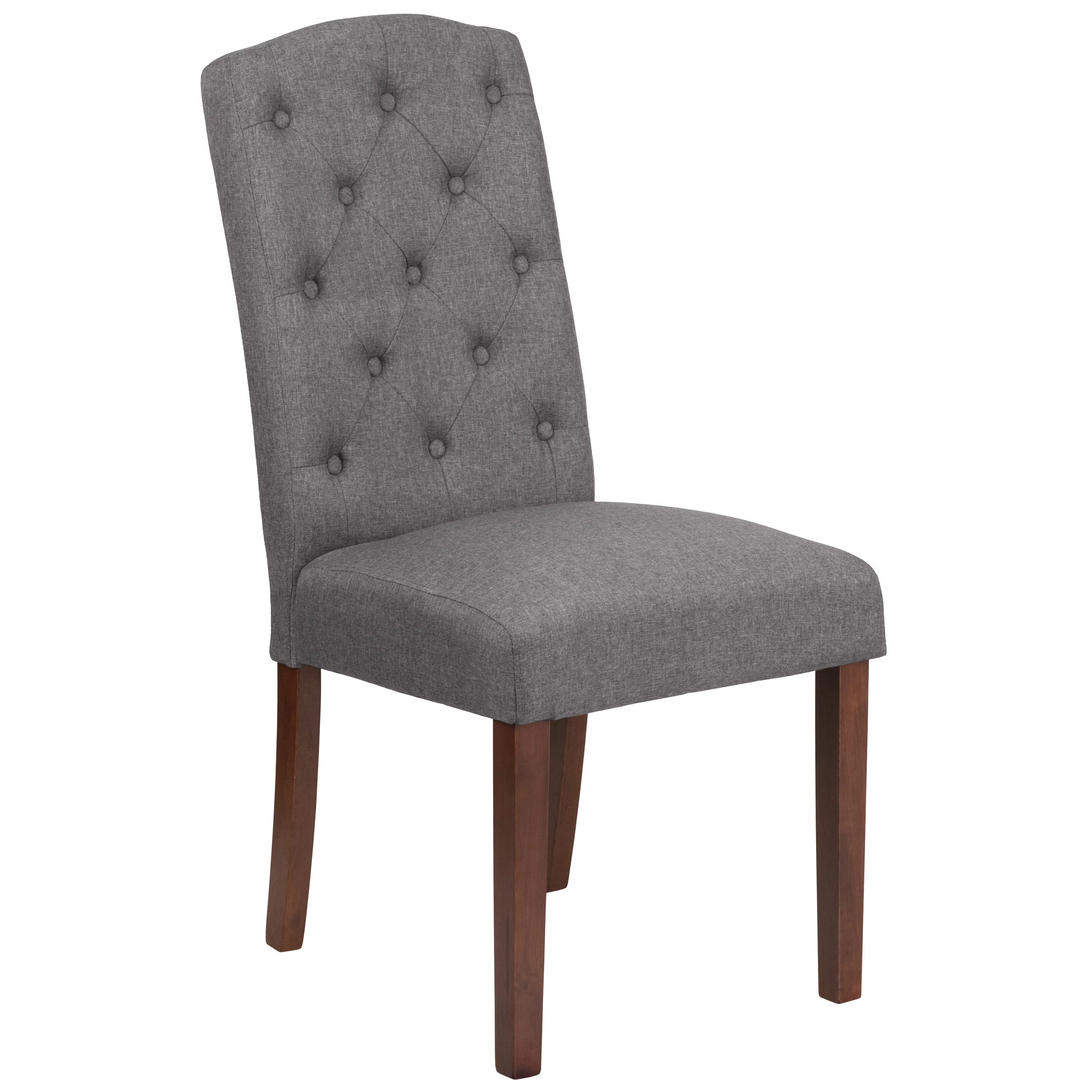 Flash Furniture HERCULES Grove Park Series Gray Fabric Tufted Parsons Chair