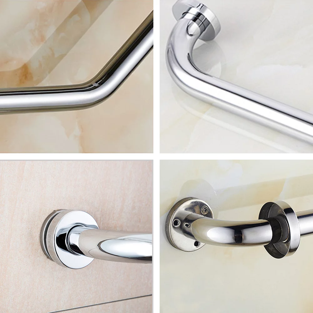 Aibecy Bathroom Grab Bar Toilet Shower Bathtub Handicap Support Balance Grab Bar Stainless Steel Chrome Safety Rail