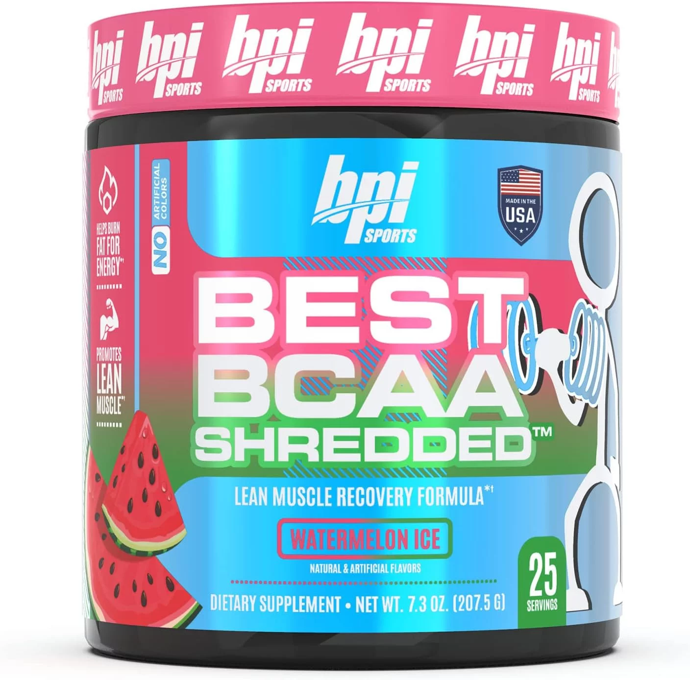 BPI Sports Best BCAA Shredded 25 Servings Watermelon Ice