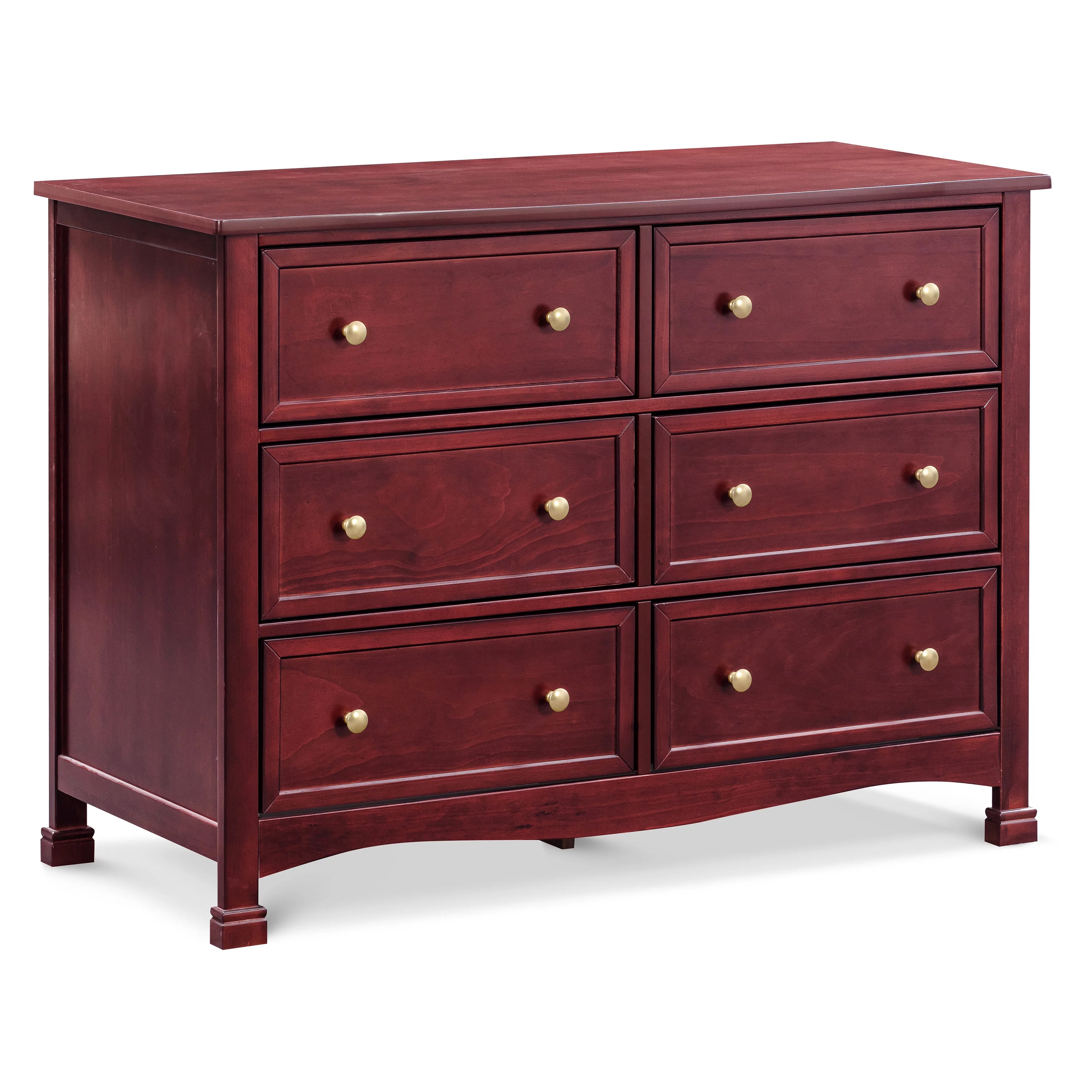 DaVinci Kalani 6-Drawer Double Wide Dresser, Rich Cherry