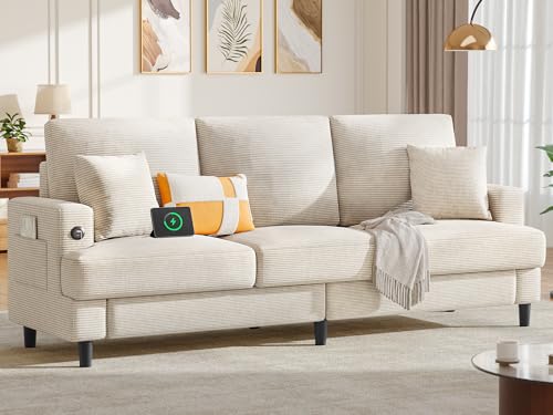 YITAHOME Sleeper Chair Bed for Adults, 3-in-1 Convertible Sofa Chair Bed Pull Out Couch with Wireless USB & Type C Charging Ports Hidden Storage for Living Room Office Bedroom Apartment, Light Grey