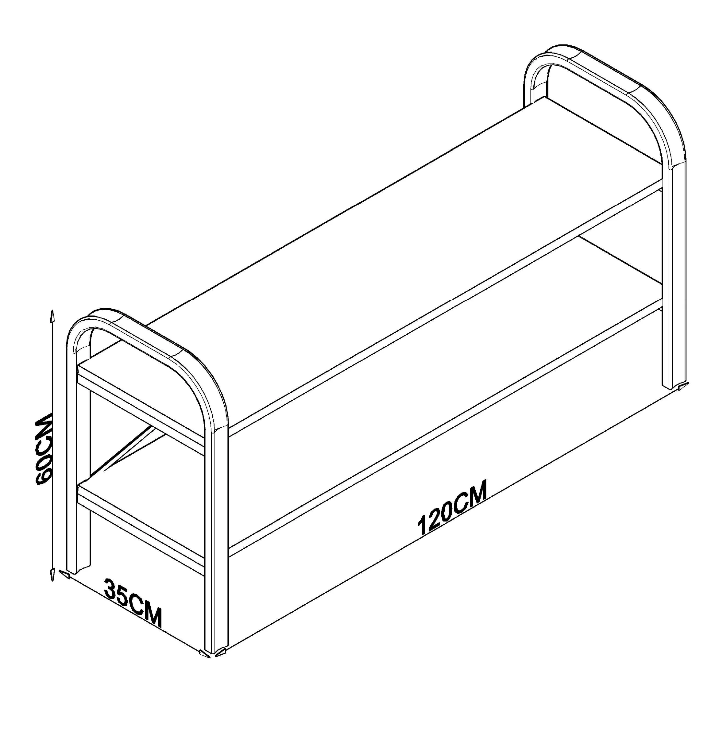 Ikranirs Modern Metal Frame Tv Stand, Wood base with Shelf Tv unit, White