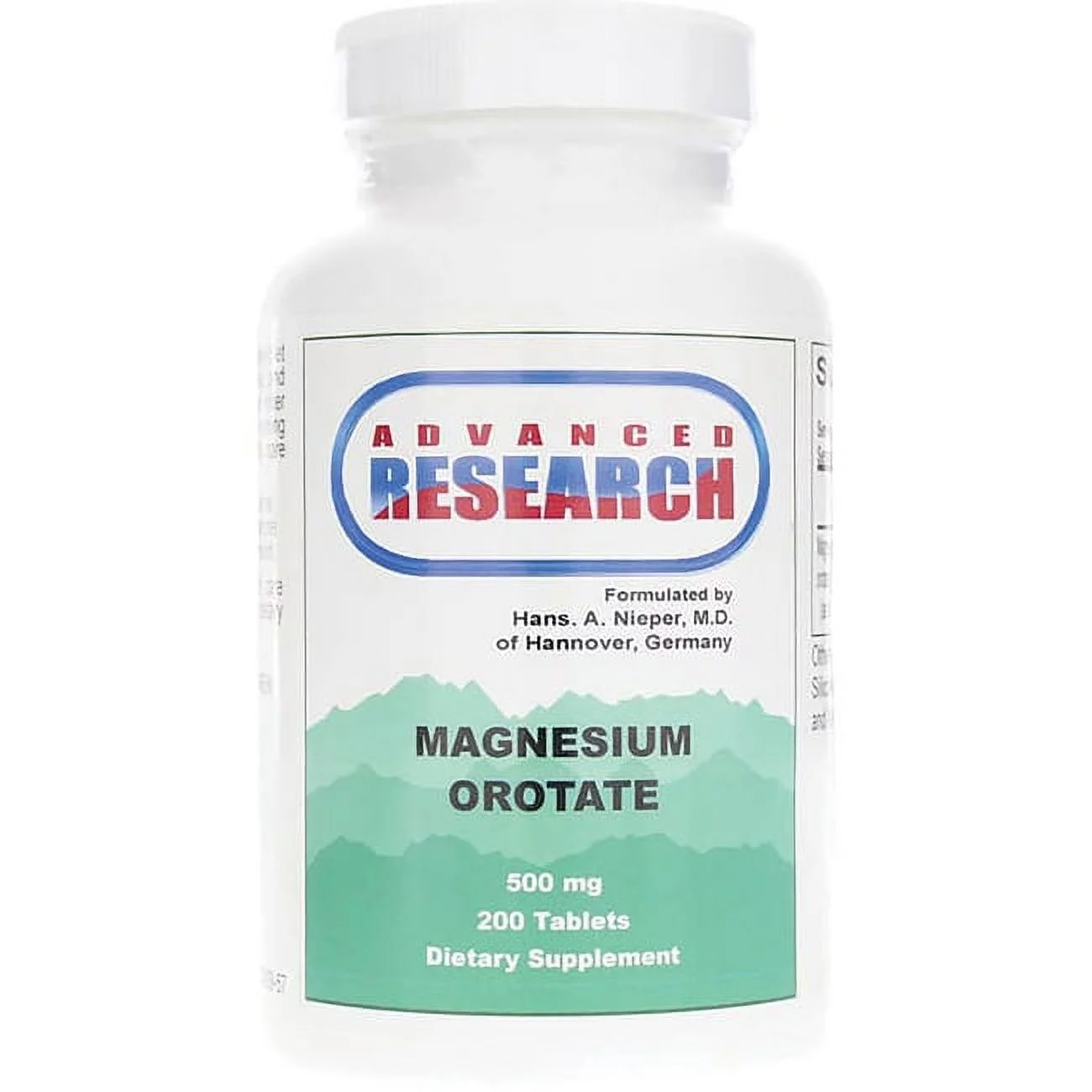 Advanced Research/Nutrient Carriers Magnesium Orotate 500 mg 200 Tabs