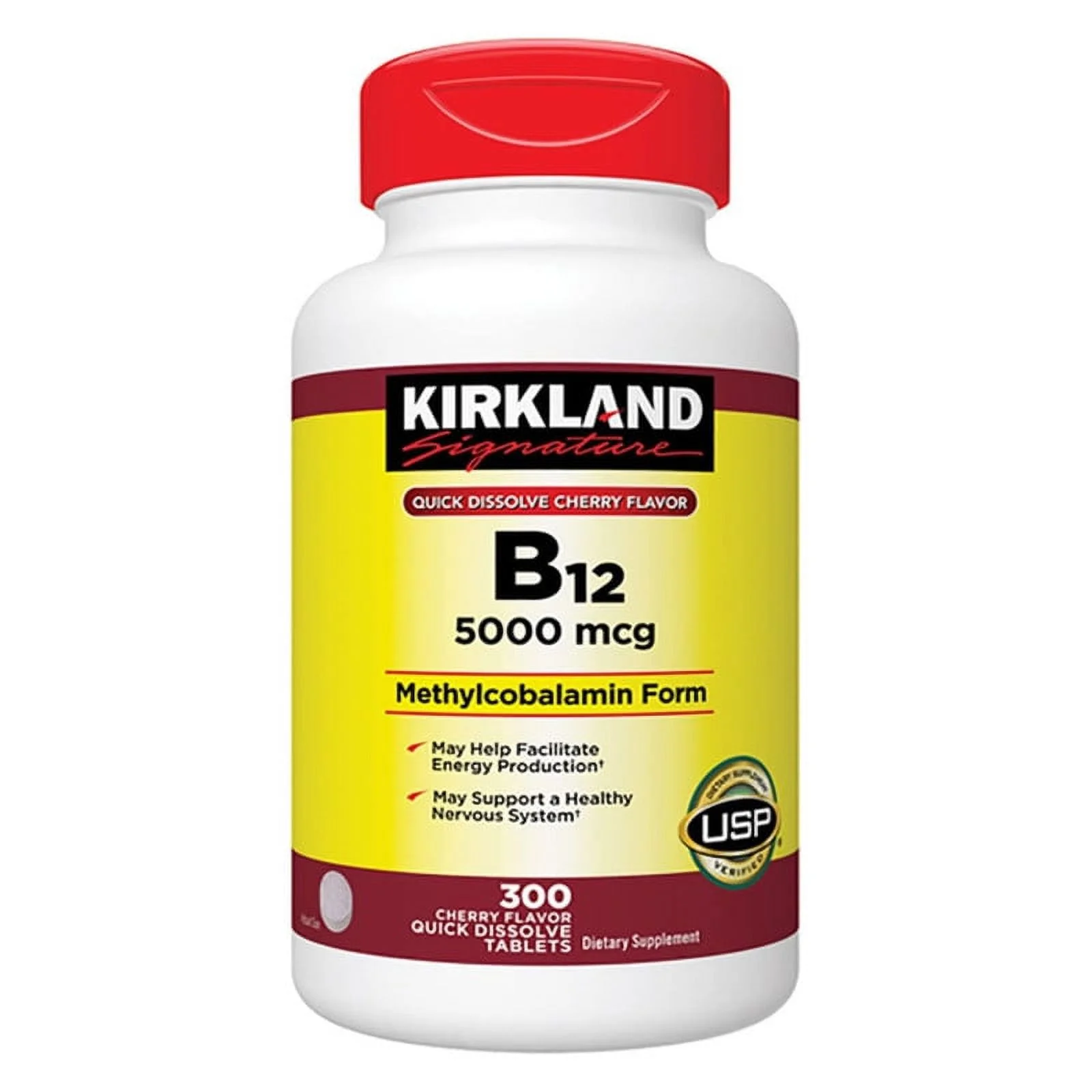 Kirkland Signature B12 5000 mcg - 300 Quick Dissolve Tablets