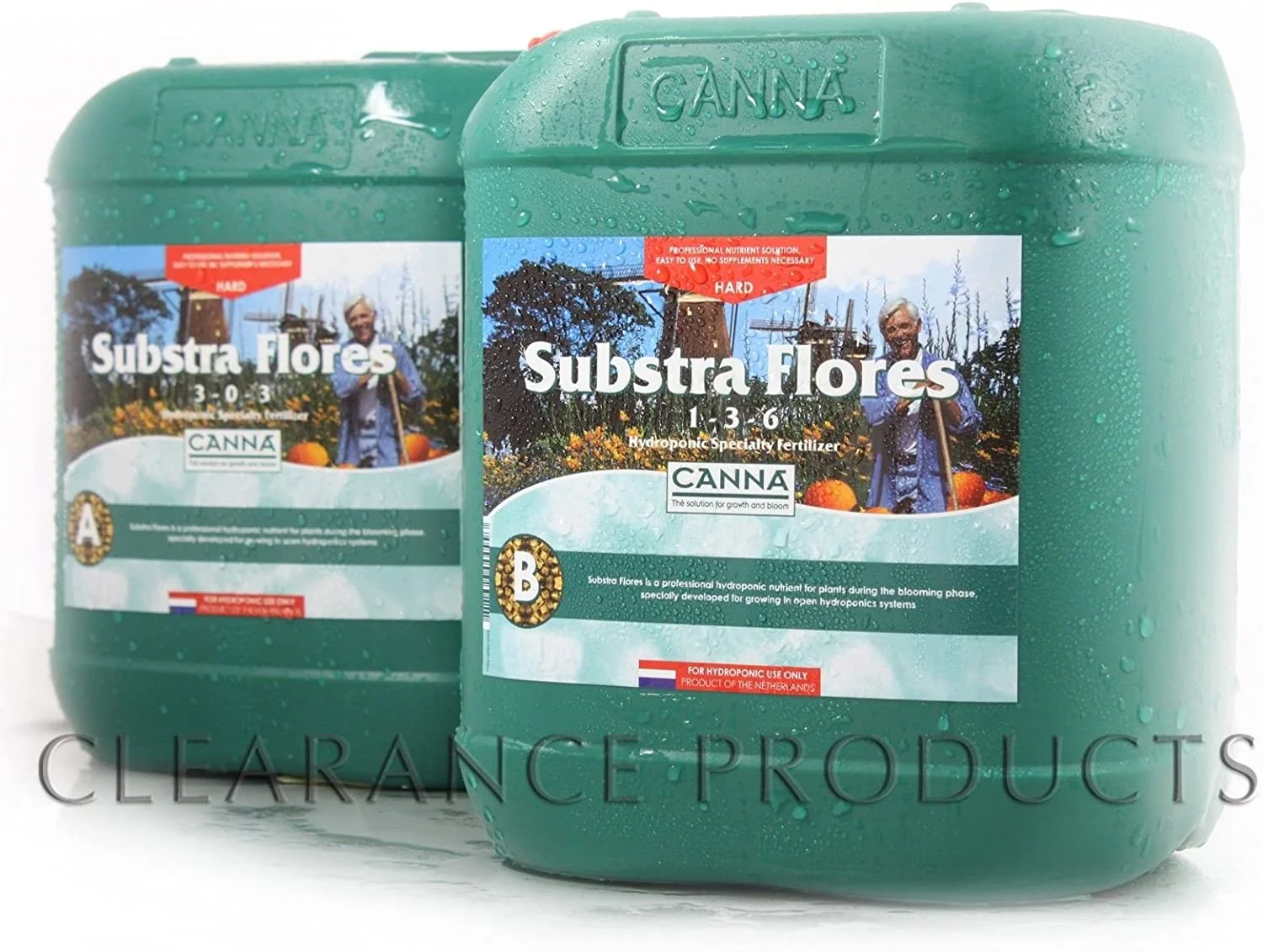 Canna Substra Flores A&B 5 Liters (Soft Water) Hydroponic Base Nutrient 5L .#GH45843 3468-T34562FD80603