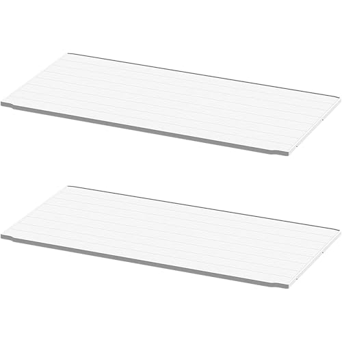 Patiowell 26 Cu.ft Plastic Outdoor Storage Shed w/o Shelf, Lockable Waterproof Horizonal Storage Cabinet Tool Box for Patio, Garden Tools, Garbage Cans, Pool Supplies, White(Not Include Shelves)