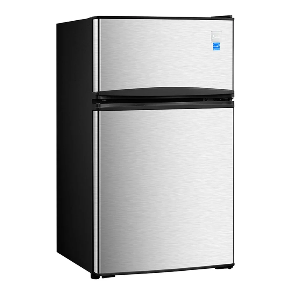 Avanti 3.1 Cubic Foot 2 Door Countertop Refrigerator Freezer, Stainless Steel