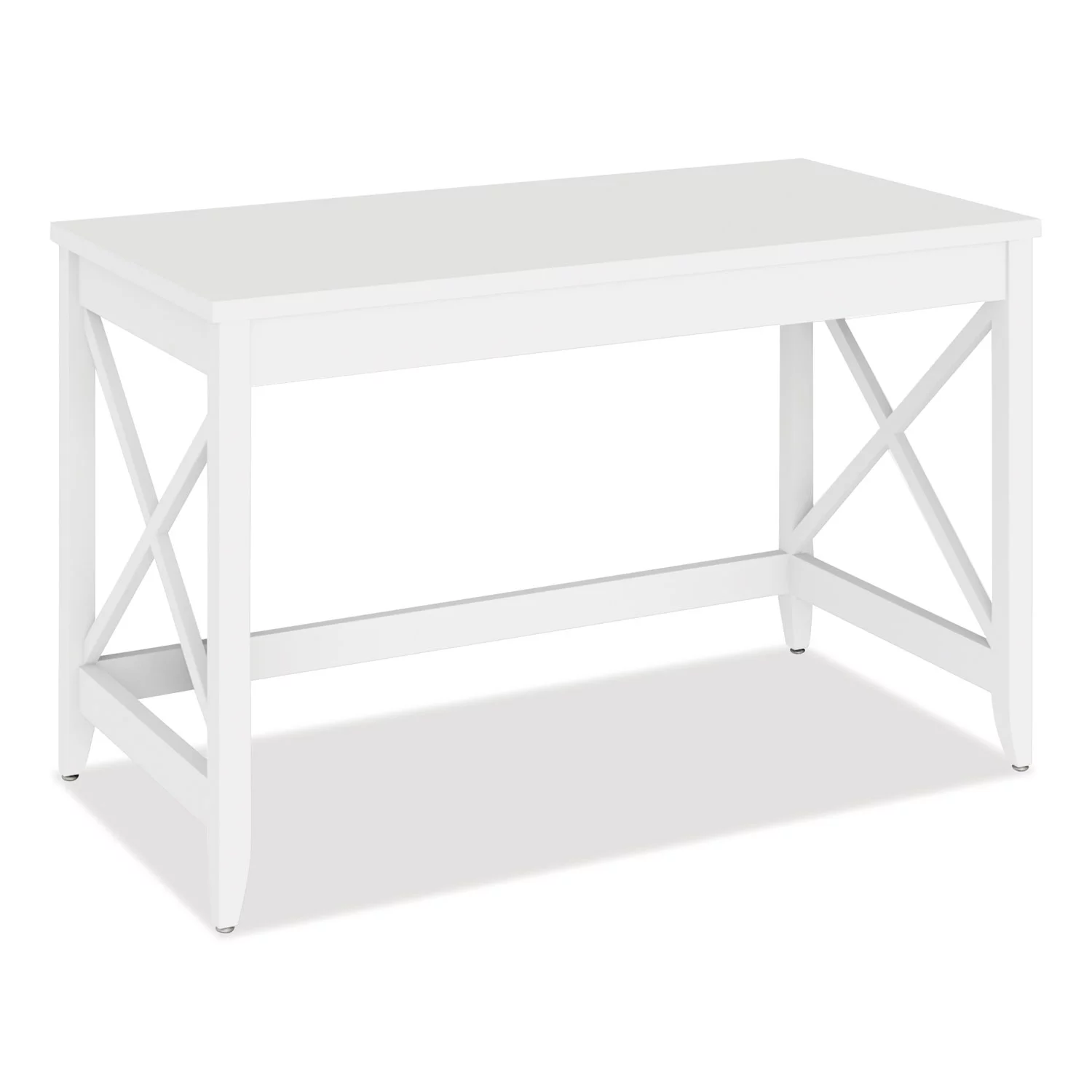 Workspace by Alera Farmhouse Writing Desk, 47.24 x 23.62 x 29.53, White