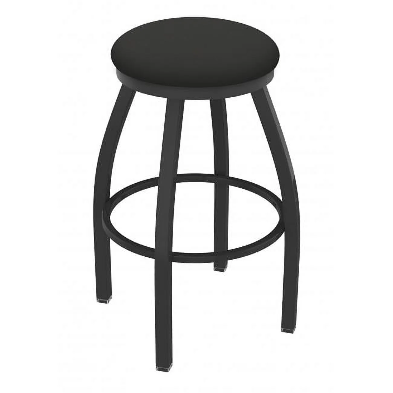 30 in. XL 802 Misha Swivel Bar Stool with Pewter & Canter Iron Seat