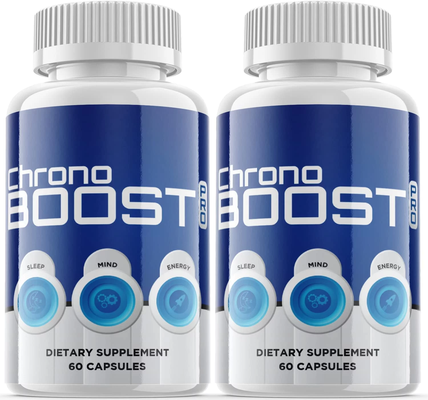 (2 Pack) Chrono Boost Pro - Dietary Supplement for Focus, Memory, Clarity, & Energy - Advanced Cognitive Support Formula for Maximum Strength - 120 Capsules